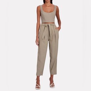 Intermix Private Label Harmony belted twill utility pants size 2